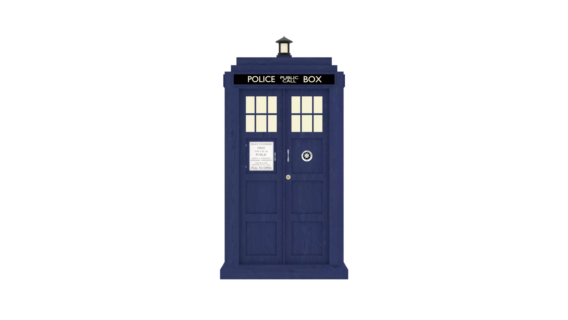 TARDIS police box 3D model_0