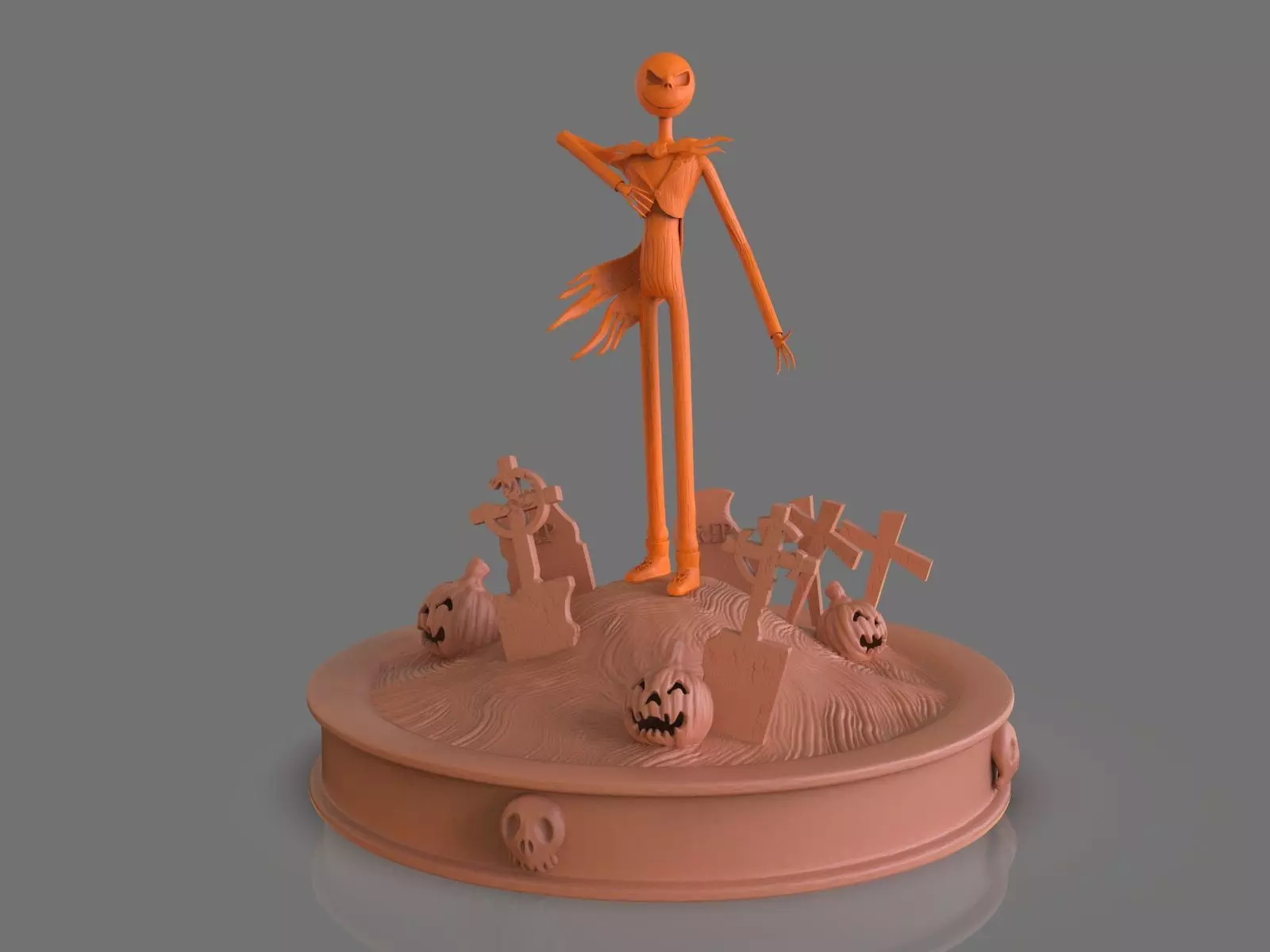 Jack Skelligton Sculpture 3D print model_0