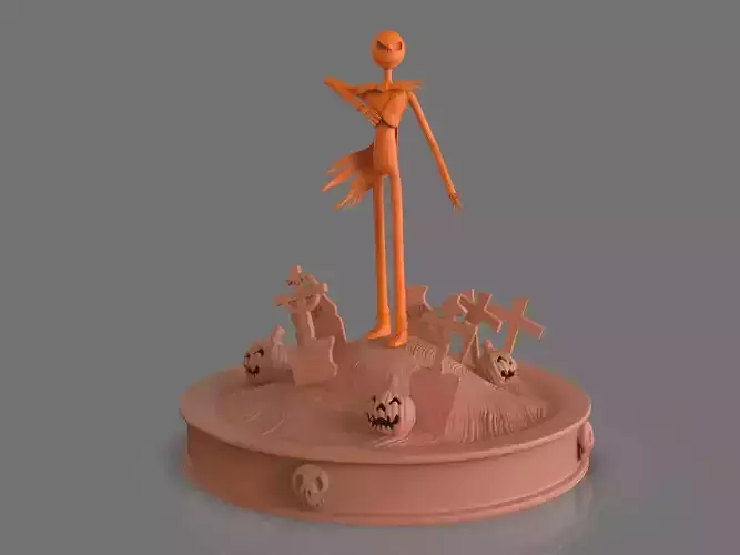Jack Skelligton Sculpture 3D print model