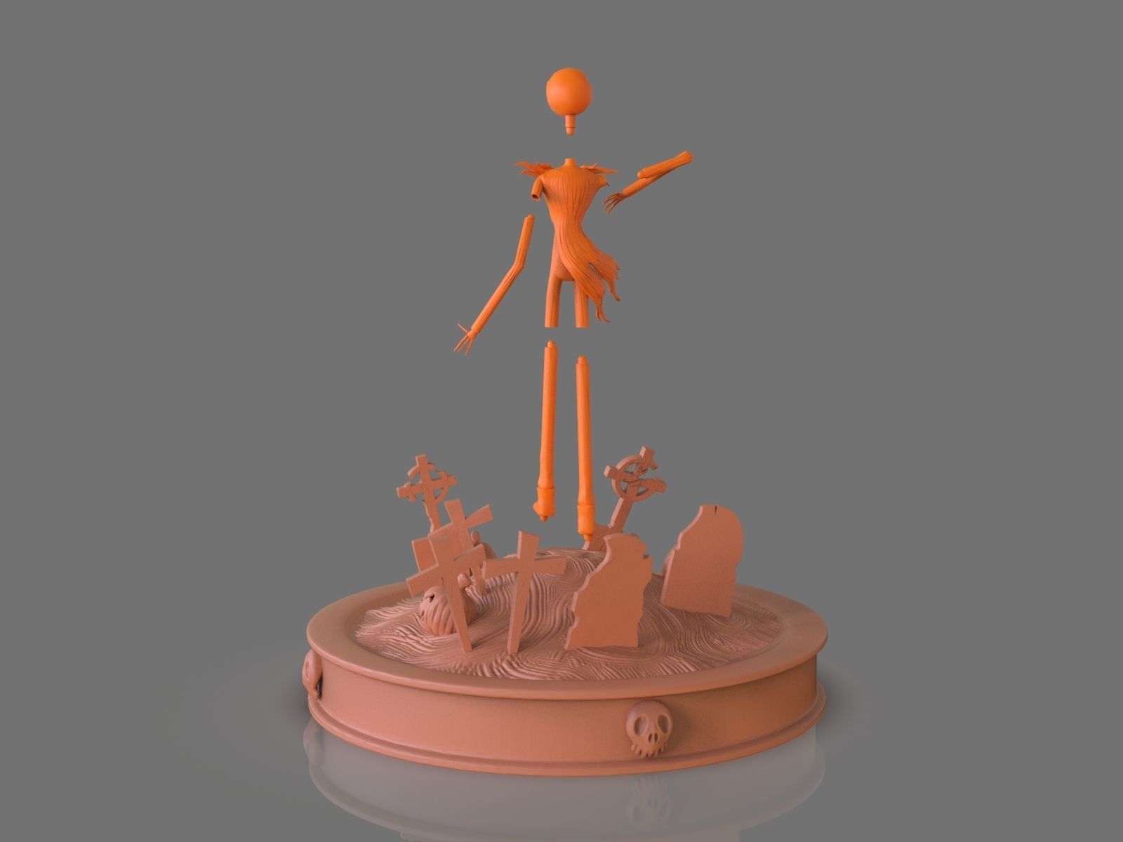 Jack Skelligton Sculpture 3D print model_19