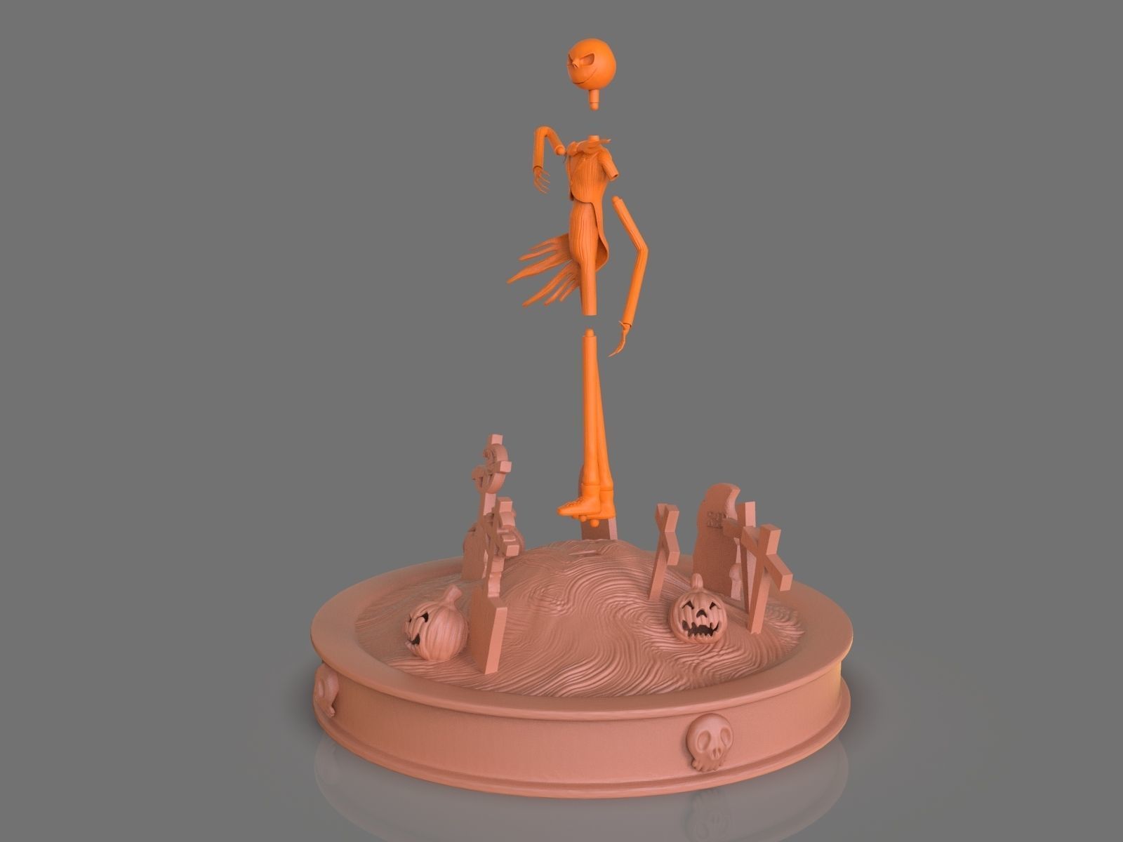 Jack Skelligton Sculpture 3D print model_13