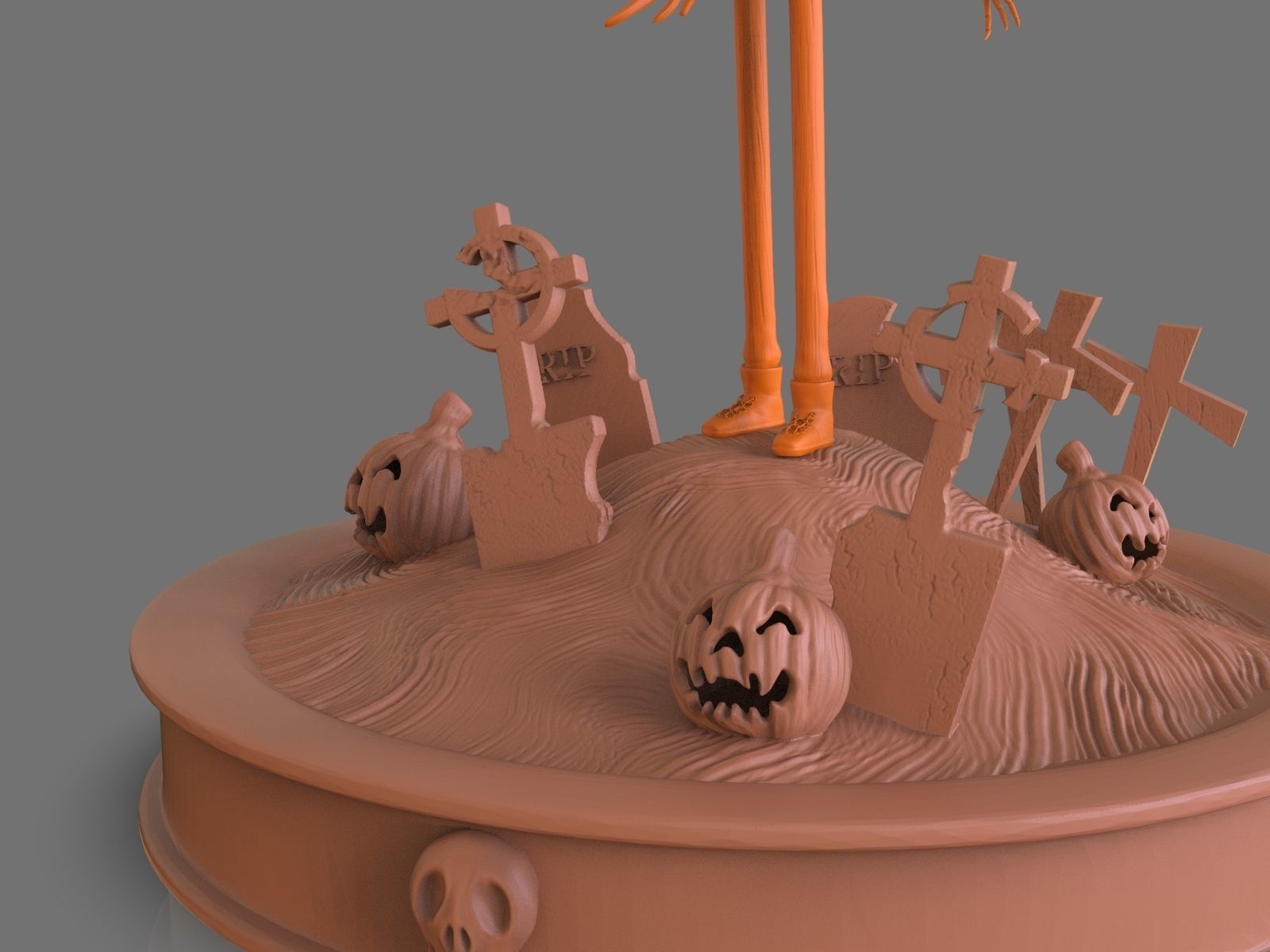 Jack Skelligton Sculpture 3D print model_30