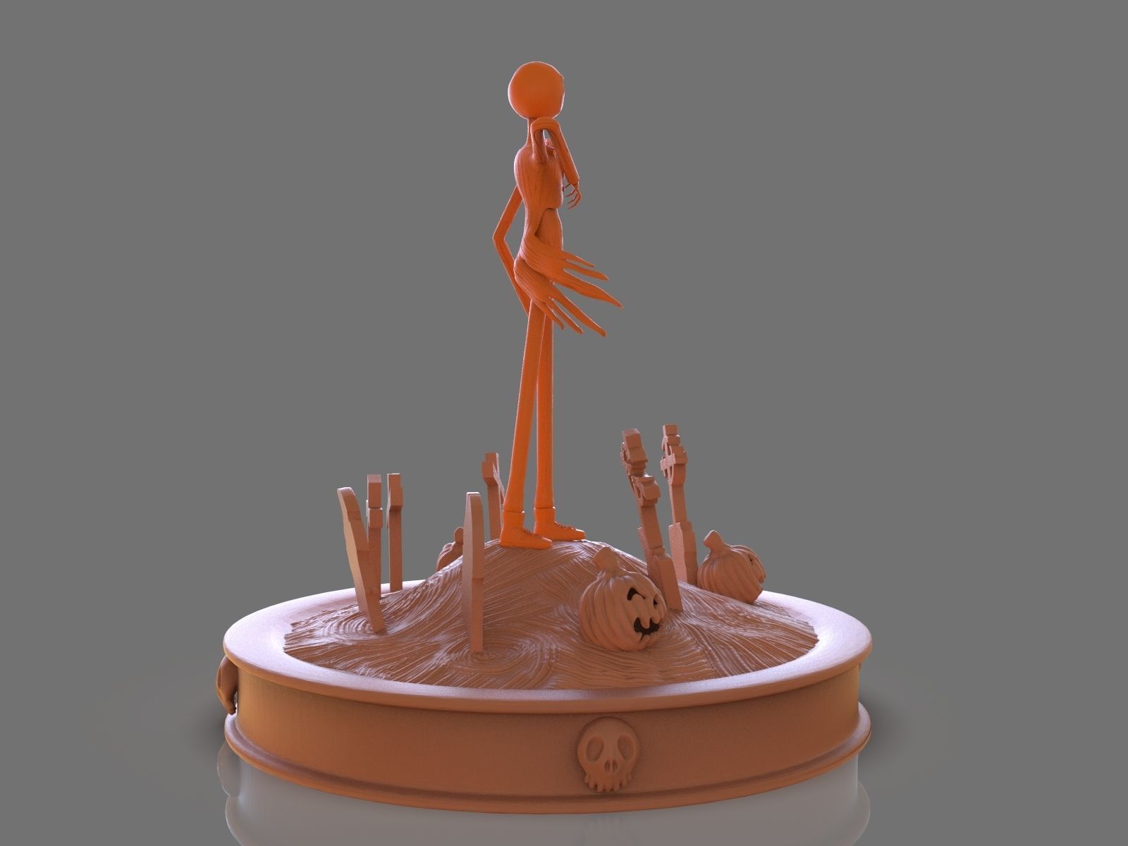 Jack Skelligton Sculpture 3D print model_17