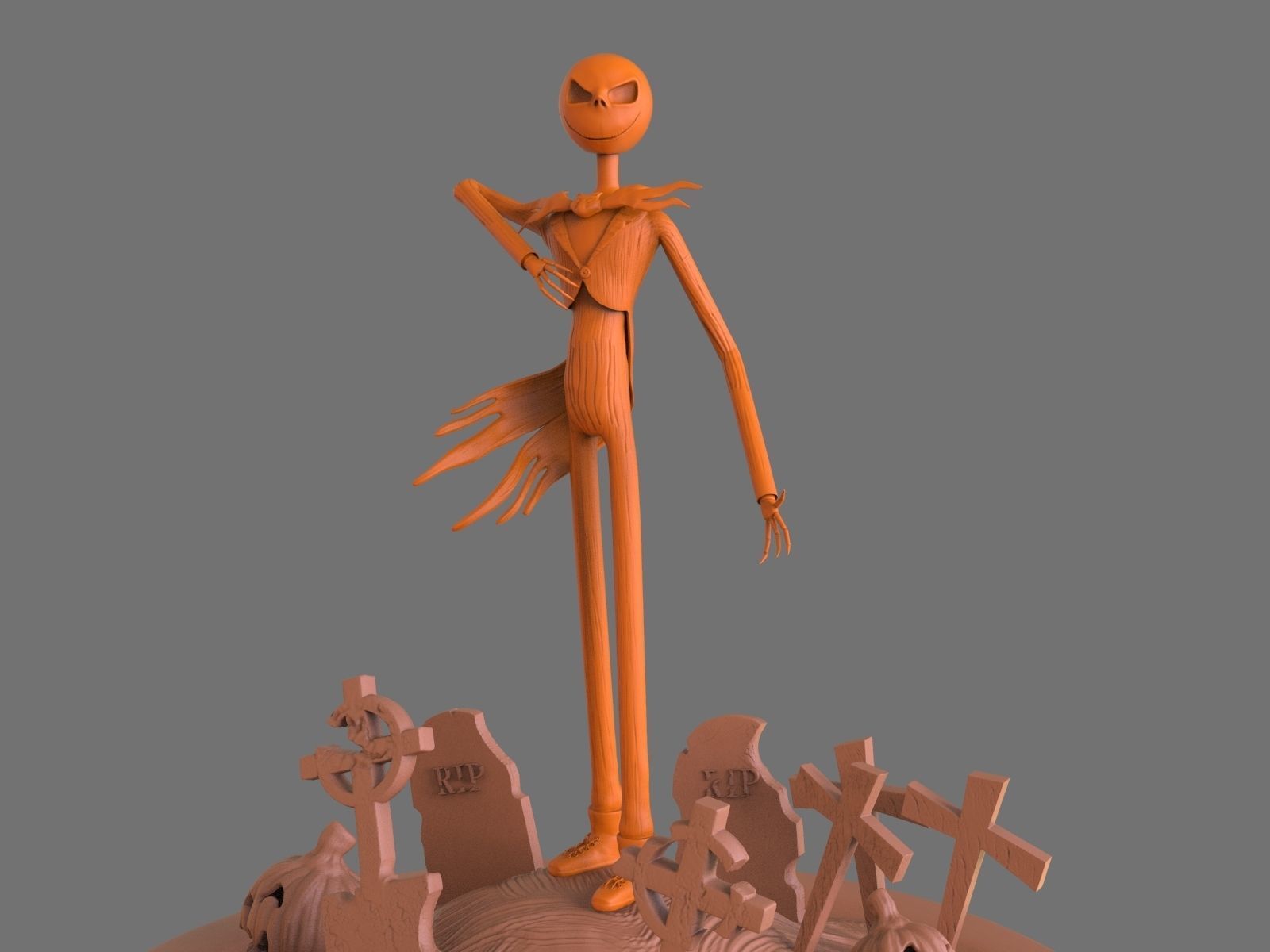 Jack Skelligton Sculpture 3D print model_26
