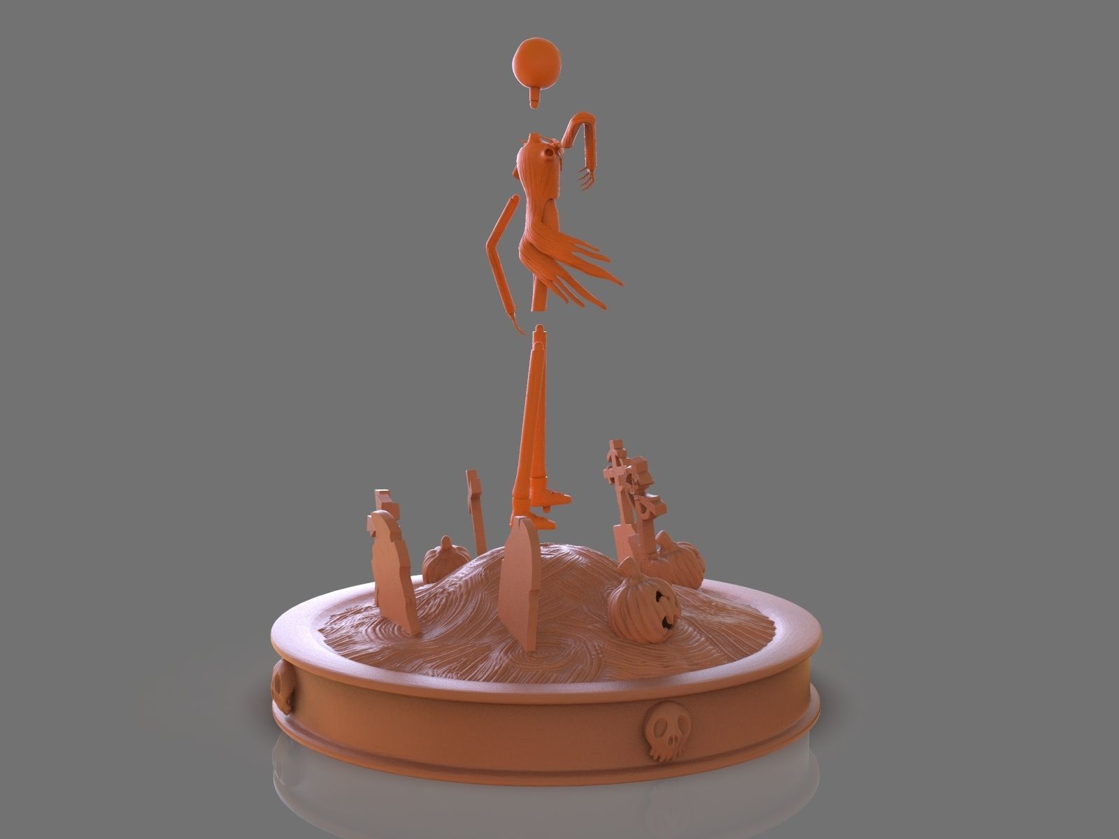 Jack Skelligton Sculpture 3D print model_23