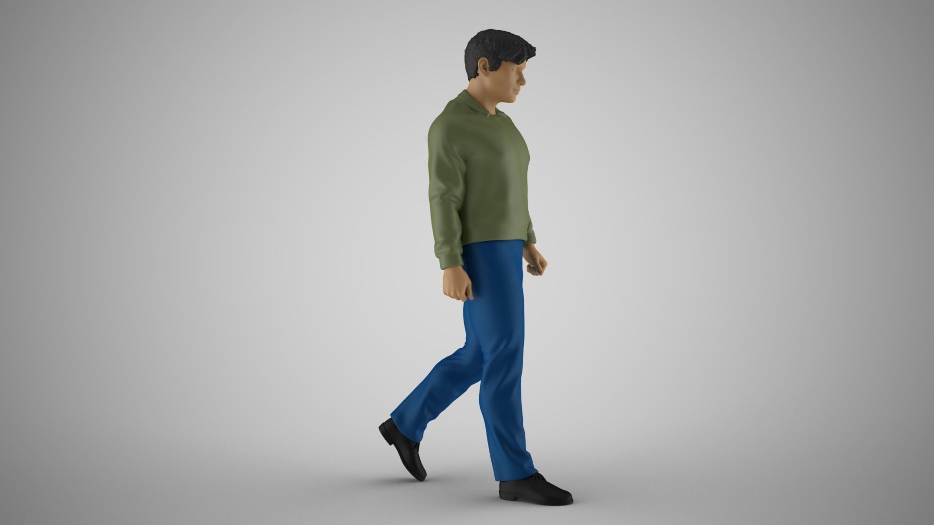 Charismatic man in sweater 3D print model_5