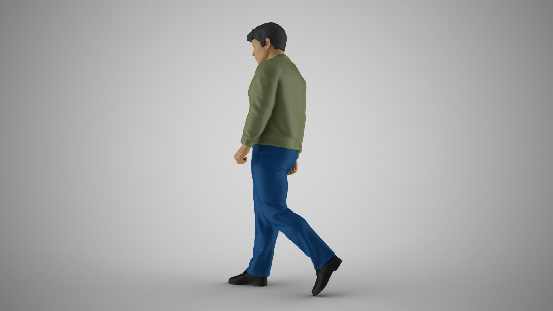 Charismatic man in sweater 3D print model_9