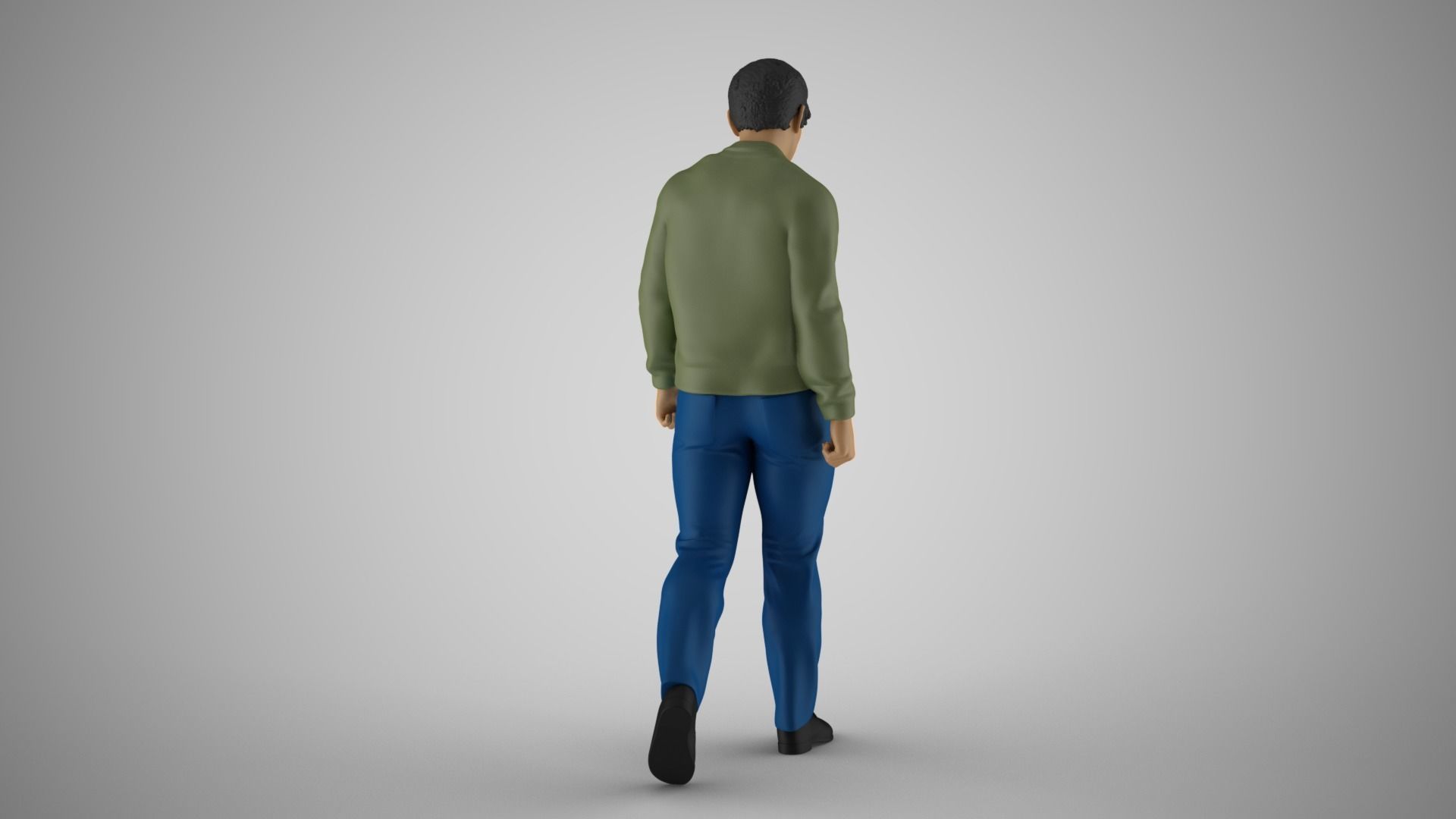 Charismatic man in sweater 3D print model_7