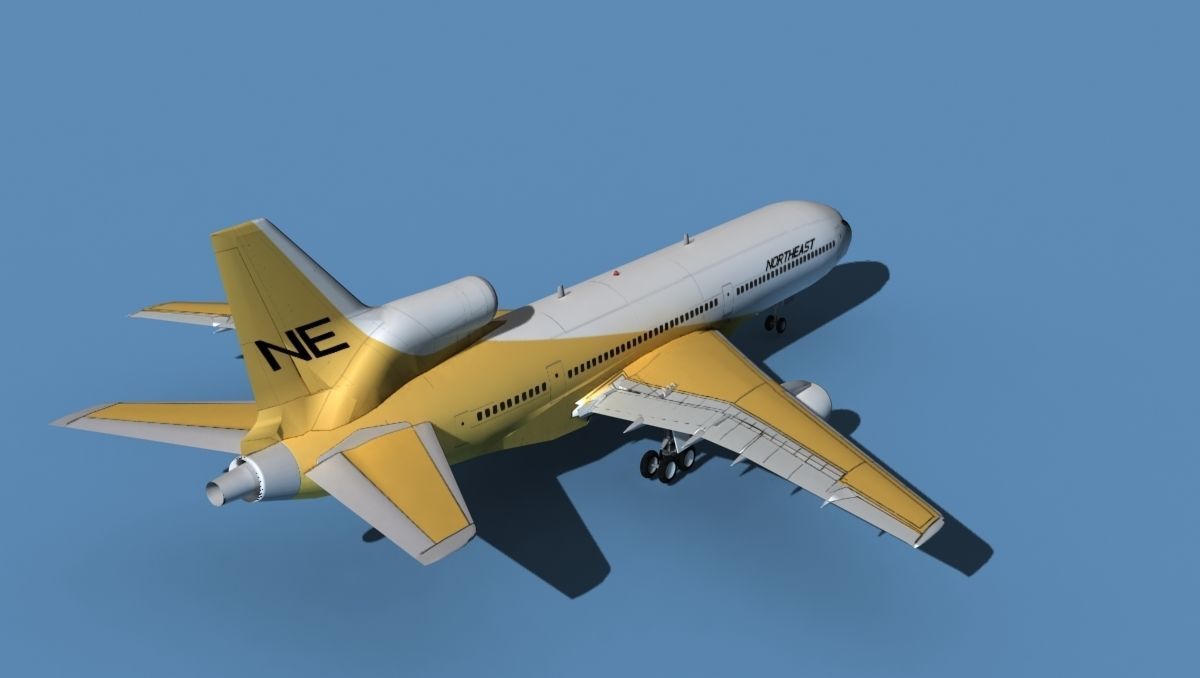 Lockheed L-1011-50 Northeast 3D model_6