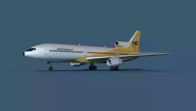 Lockheed L-1011-50 Northeast 3D model