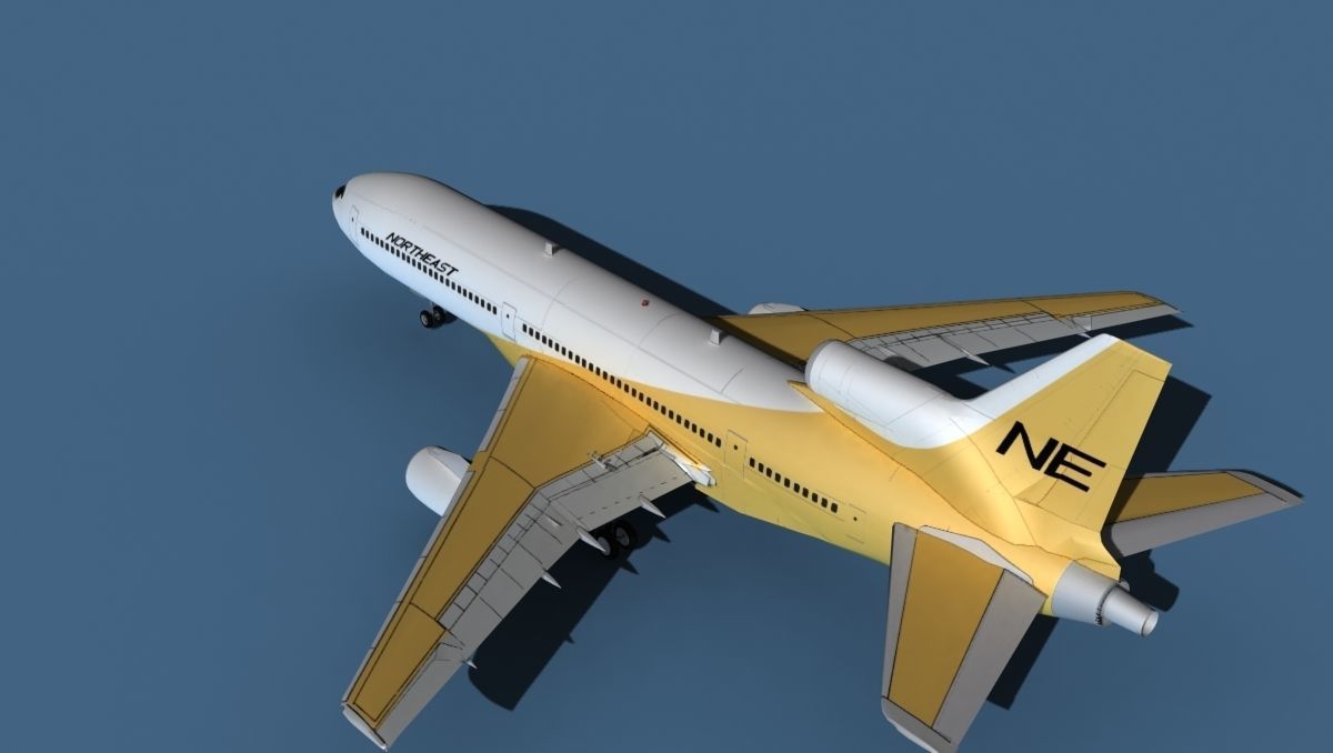 Lockheed L-1011-50 Northeast 3D model_8