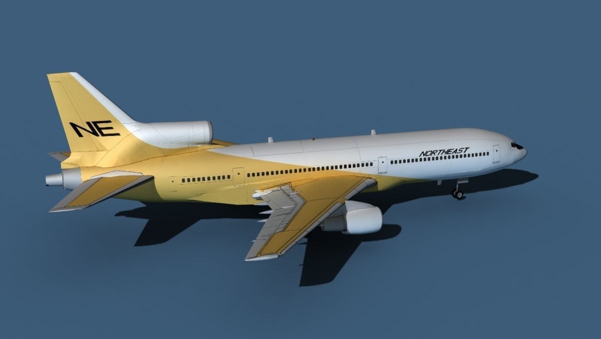 Lockheed L-1011-50 Northeast 3D model_5