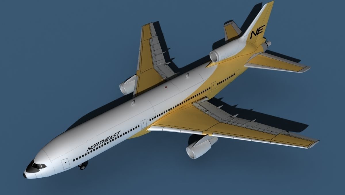 Lockheed L-1011-50 Northeast 3D model_10