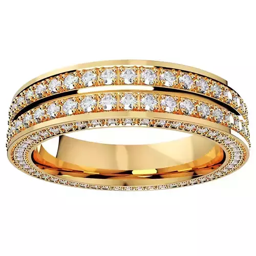 Wedding Set Ring Women And Men Ring CAD Design-V12VA