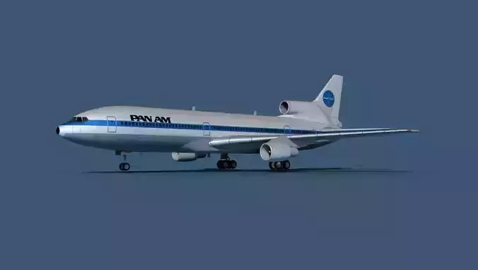 Lockheed L-1011-50 Pan American 3D model