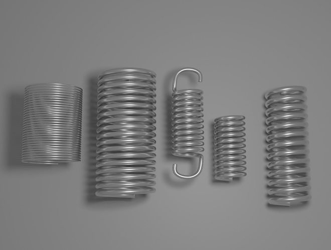 SPRINGS metal 3D model