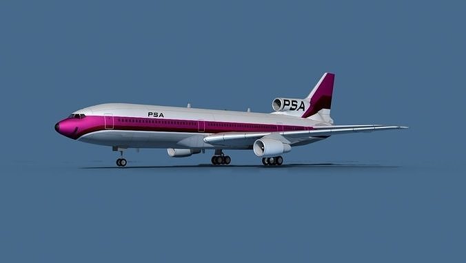 Lockheed L-1011-50 PSA 3D model