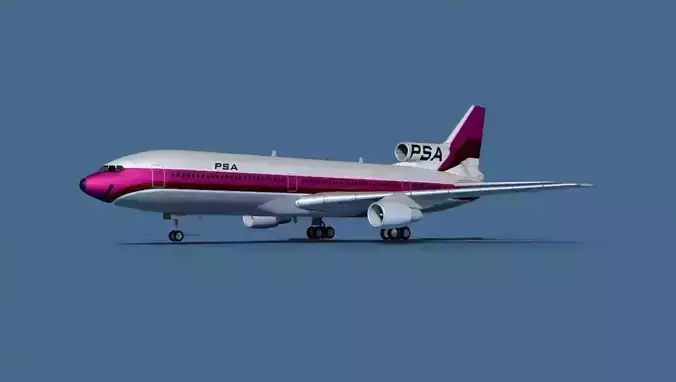 Lockheed L-1011-50 PSA 3D model