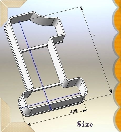 Beautiful Numbers 0-9- 70mm 3D print model_3