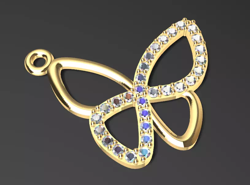 Butterfly Pendant Free 3D print model