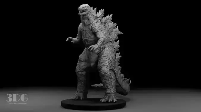 Godzilla statue