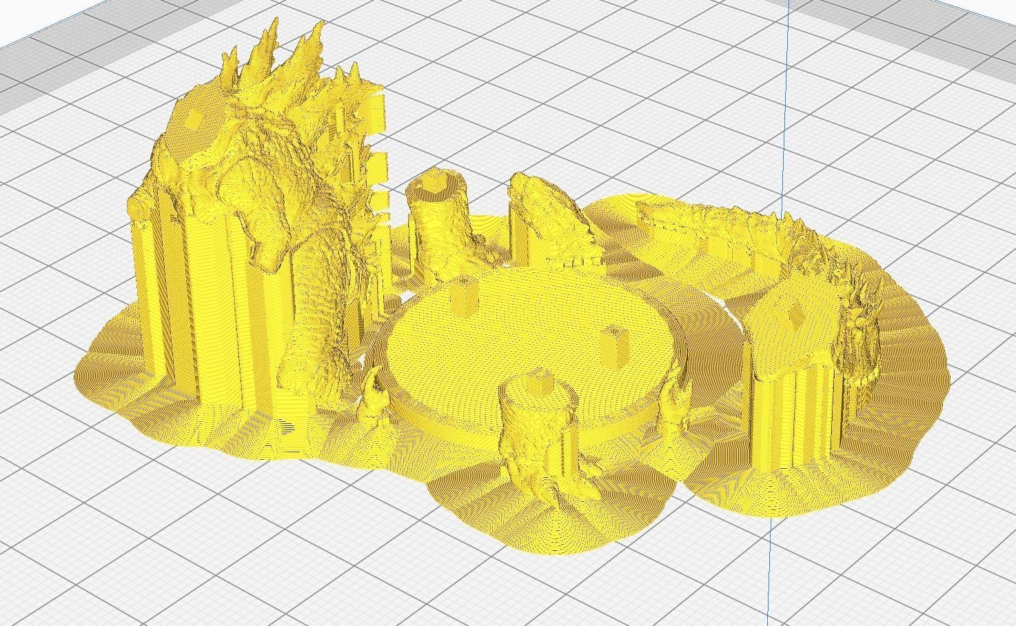 Godzilla statue 3D print model_13