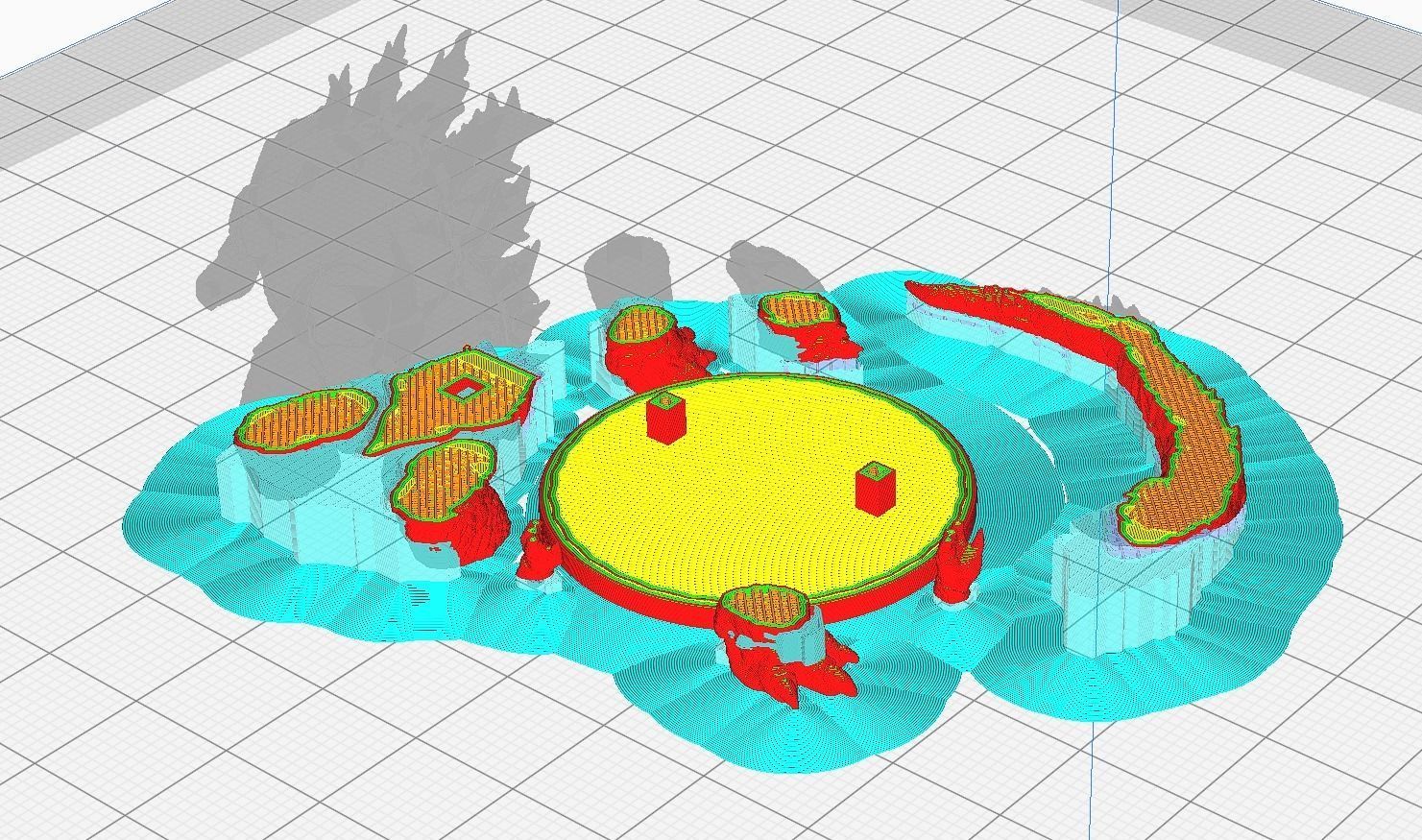 Godzilla statue 3D print model_12