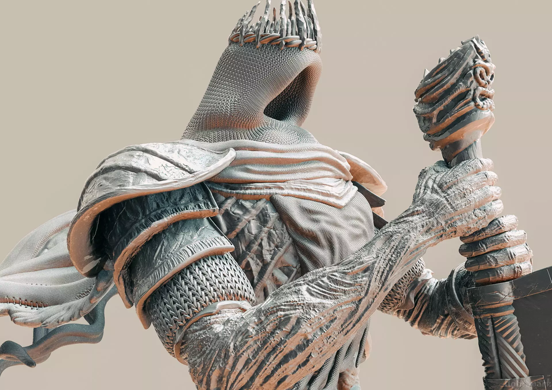 Yhorm the Giant Statue 3D print model_0
