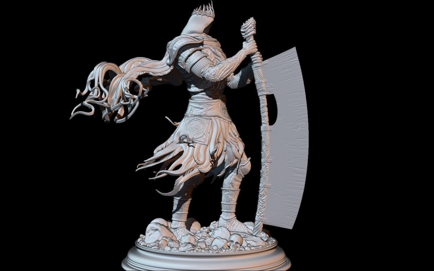 Yhorm the Giant Statue 3D print model_10