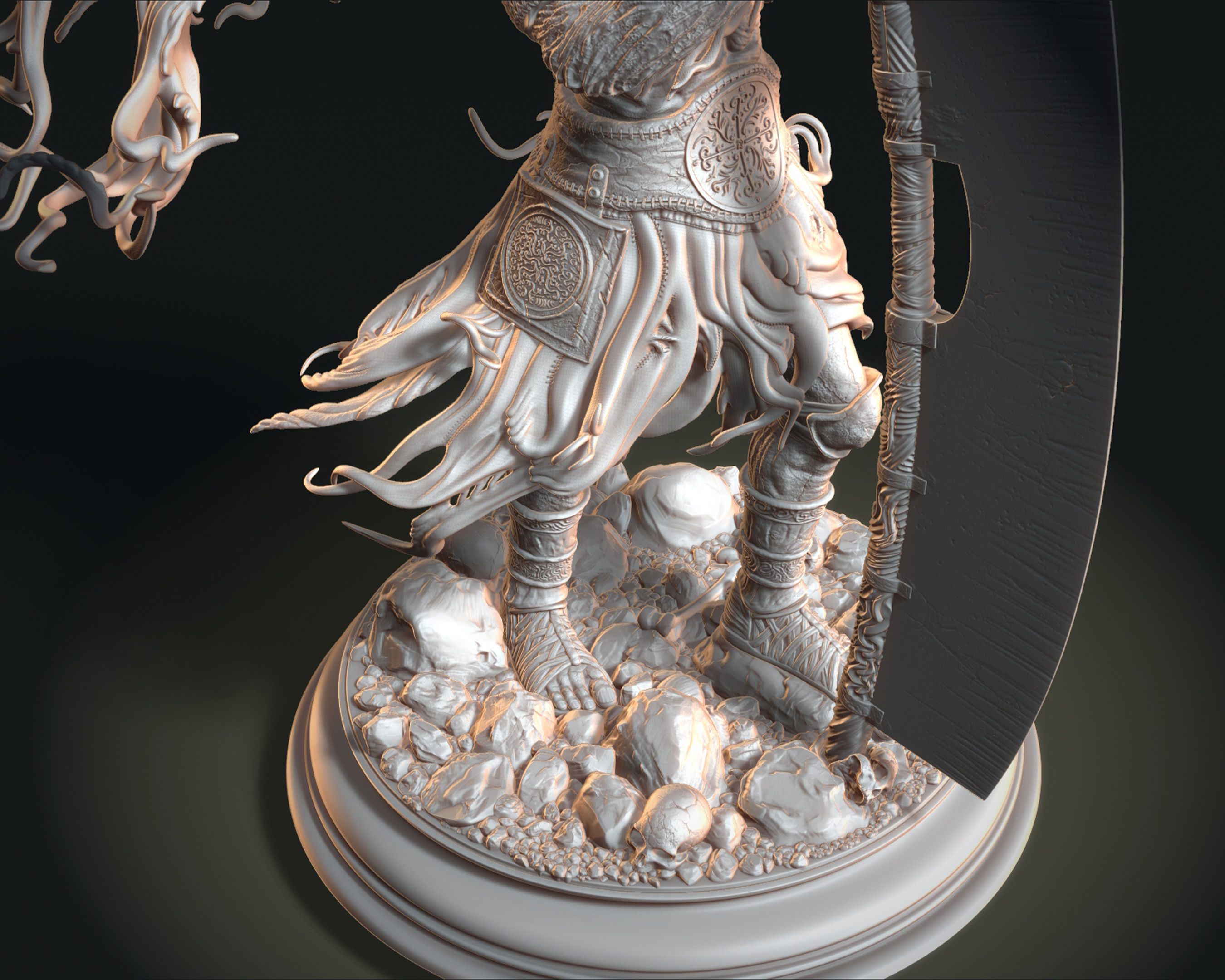 Yhorm the Giant Statue 3D print model_3
