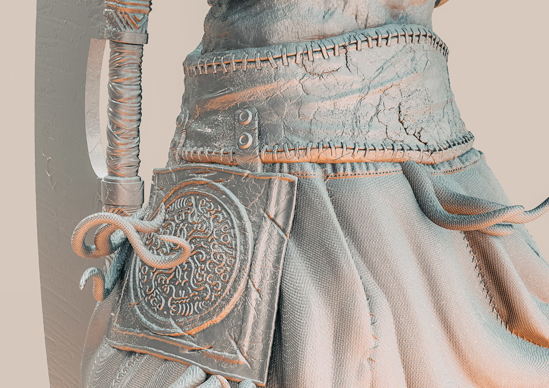 Yhorm the Giant Statue 3D print model_4