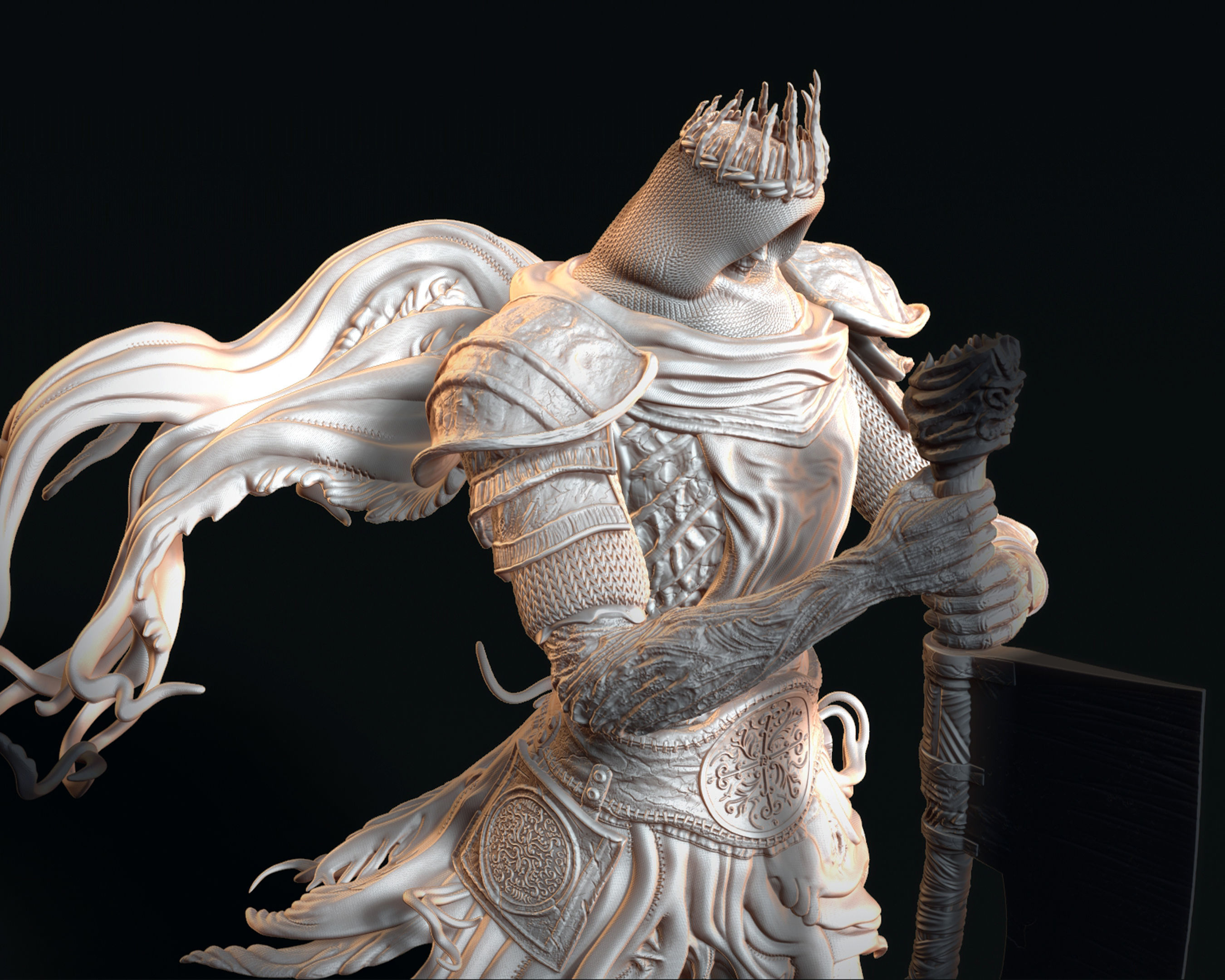Yhorm the Giant Statue 3D print model_1