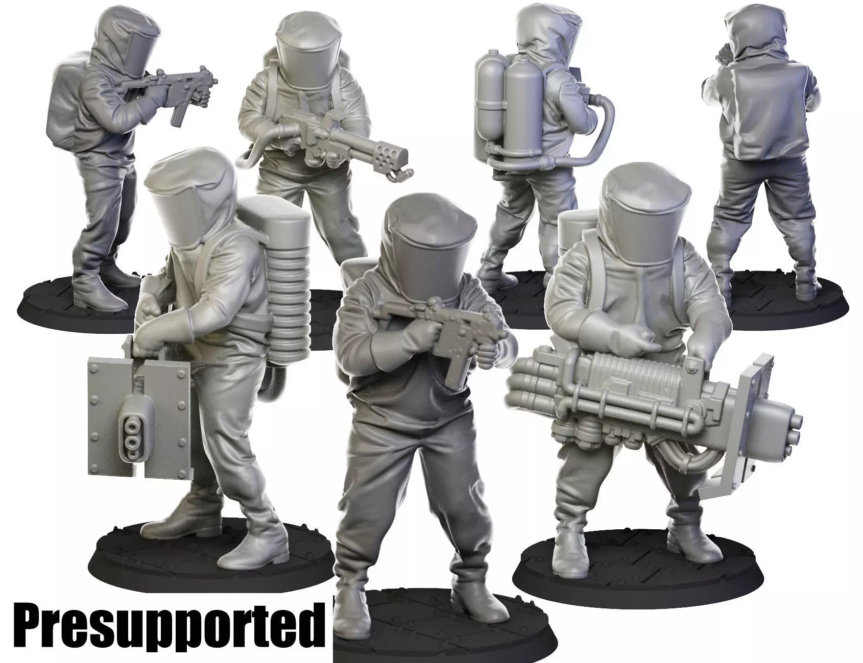 Biohazard suit 32 mm  3D print model_0