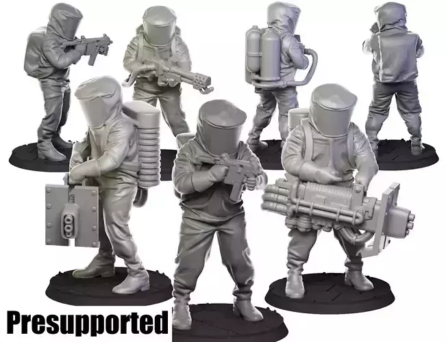 Biohazard suit 32 mm  3D print model