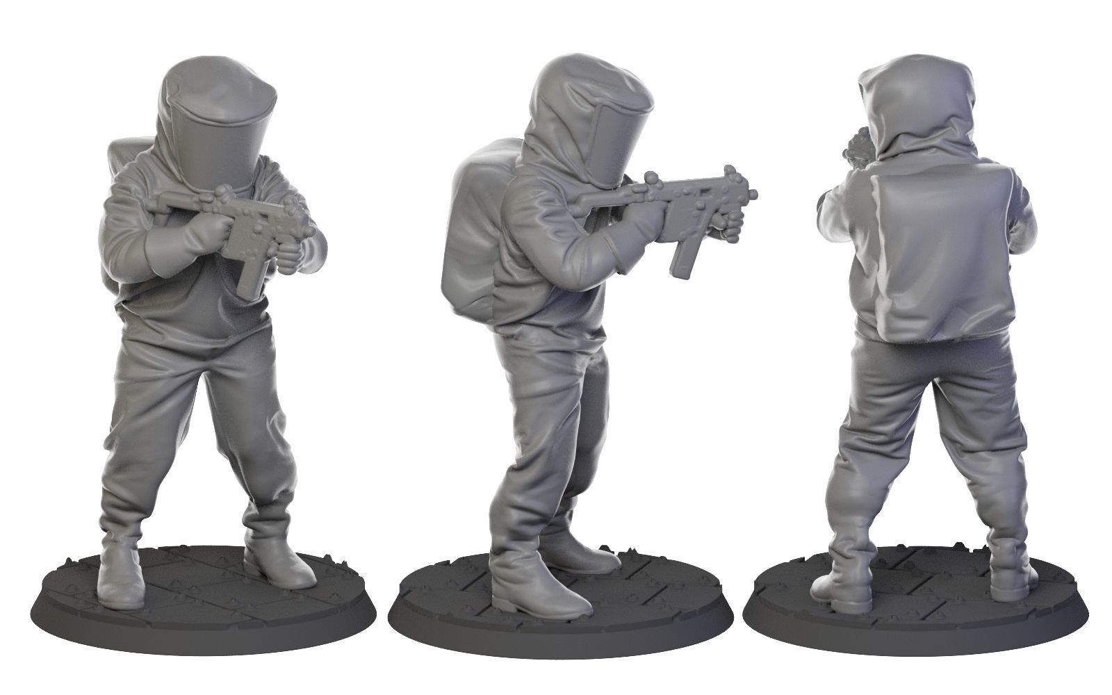 Biohazard suit 32 mm  3D print model_1