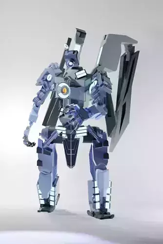 Robot 3d model fully rigged 3D model