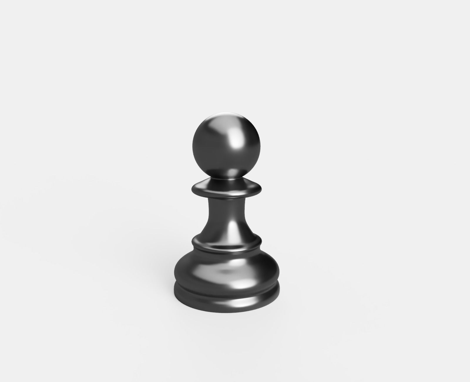 Chess pawn Free 3D print model_3