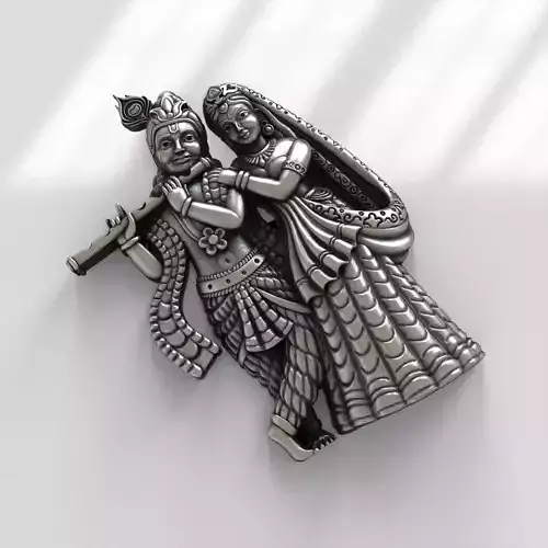 Radha Krishna Version 2 3D print model