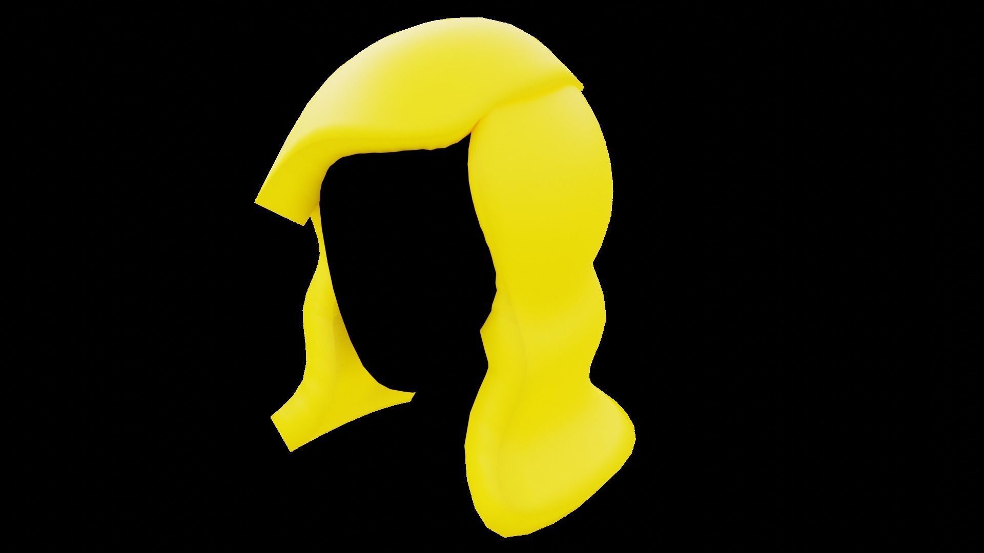 Base Stylized Haircuts 66-70 3D model_22