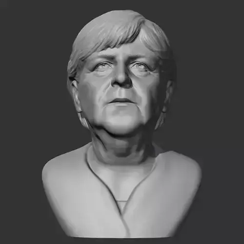 Angela Merkel 3D print model 3D print model