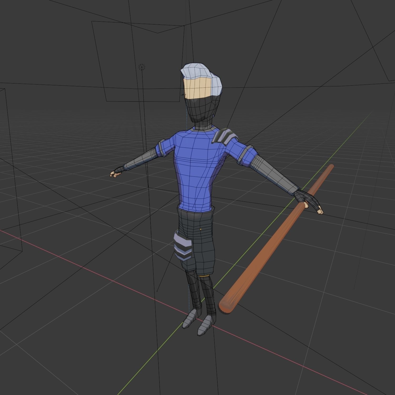 Generic Ninja Low Poly Rigged Low-poly 3D model_5
