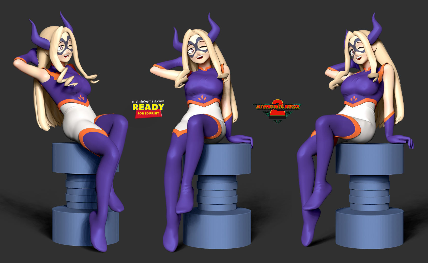Mt Lady - My hero academia Fanart 3D print model_3
