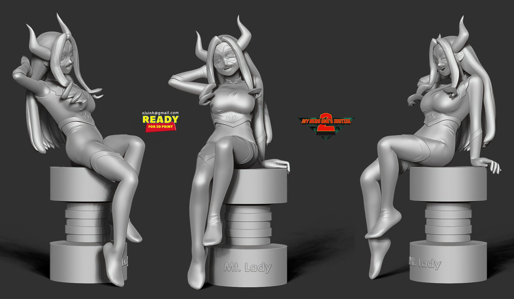 Mt Lady - My hero academia Fanart 3D print model_5