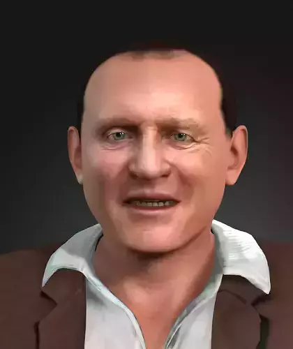 Anthony Hopkins 3D design Ready for animation 3D model