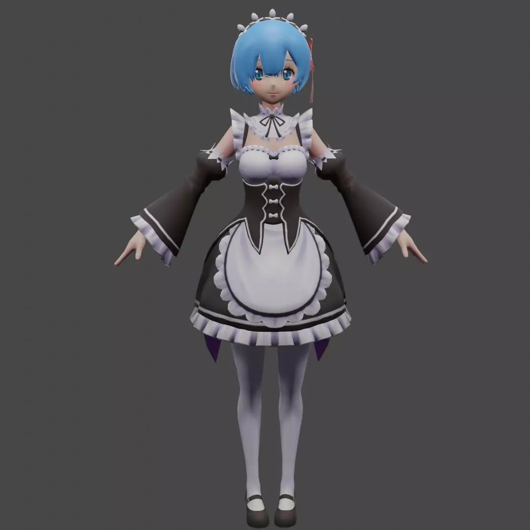 Rem from Re-Zero 3D model_0