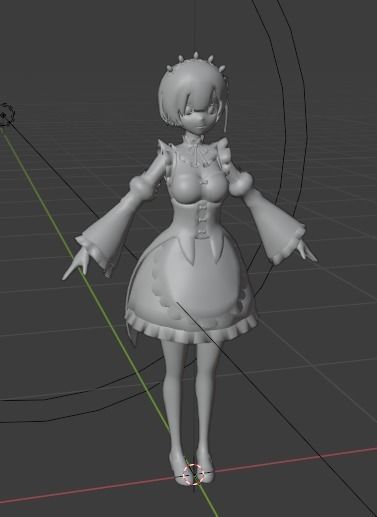 Rem from Re-Zero 3D model_1