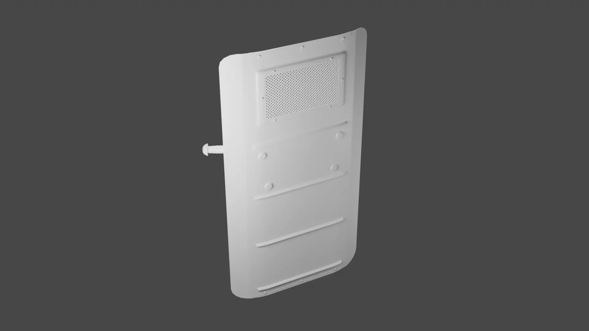 Riot Shield and Baton Free 3D model