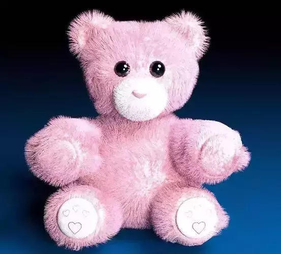 Cute teddy bear pink