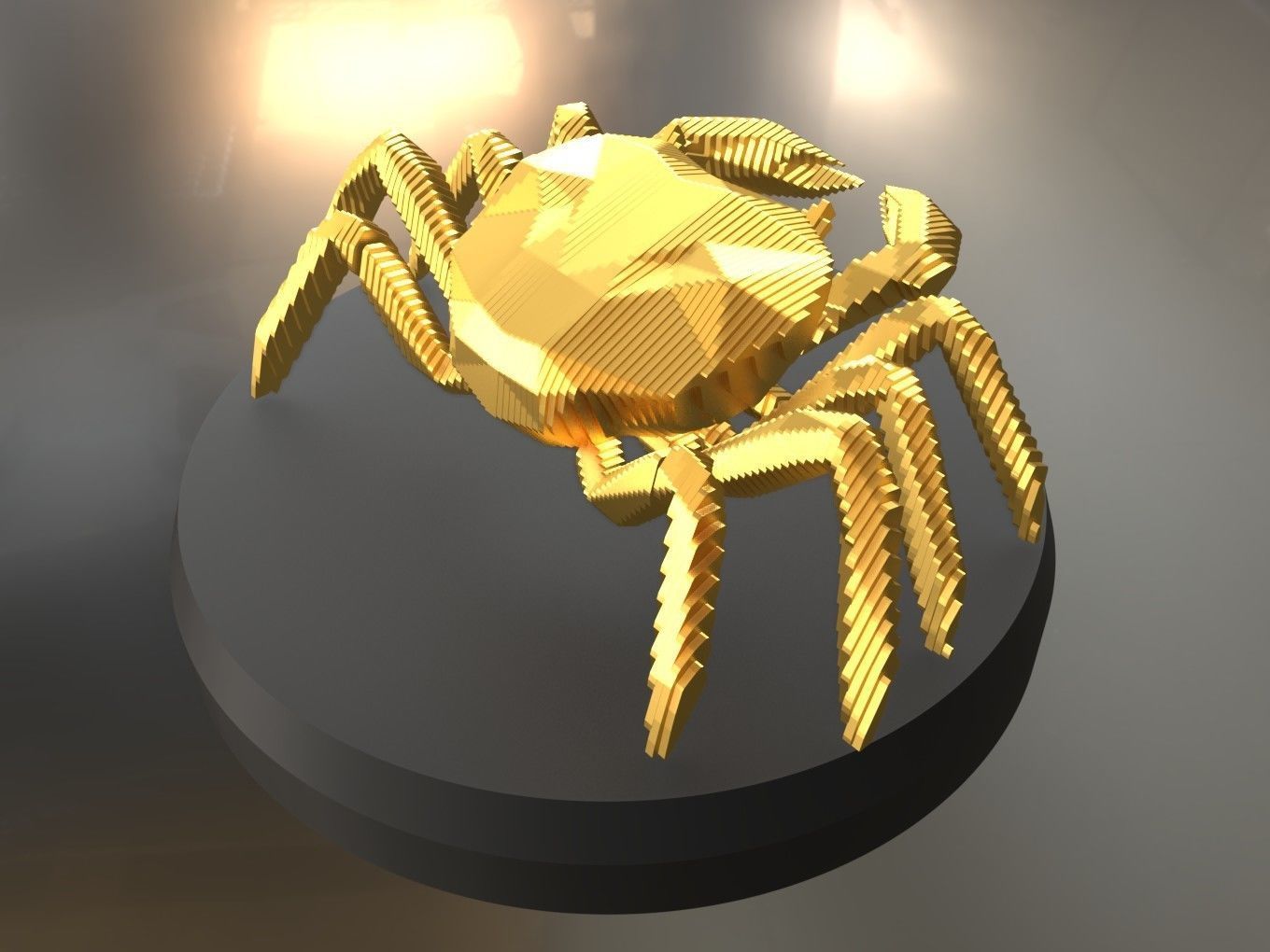 Parametric Crab Low-poly 3D model_2