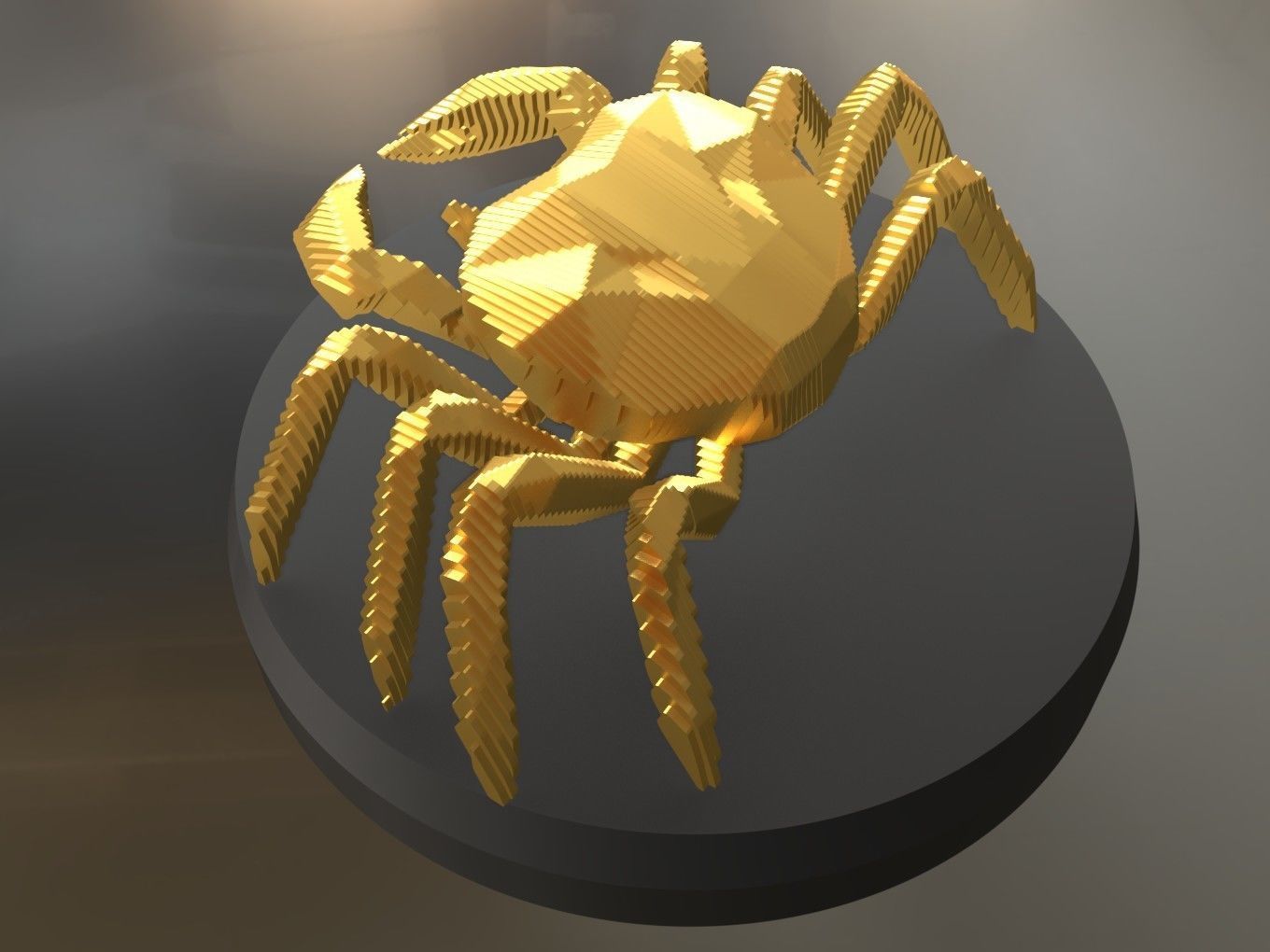 Parametric Crab Low-poly 3D model_3